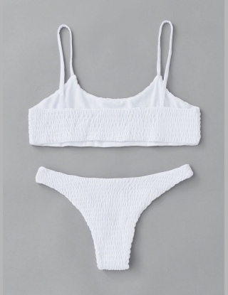 Komplety Bikini Spłaszczony Równy Żółty Seksowne
