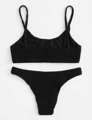 Komplety Bikini Spłaszczony Równy Żółty Seksowne