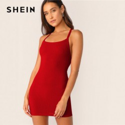 SHEIN Sexy Red Crisscross...